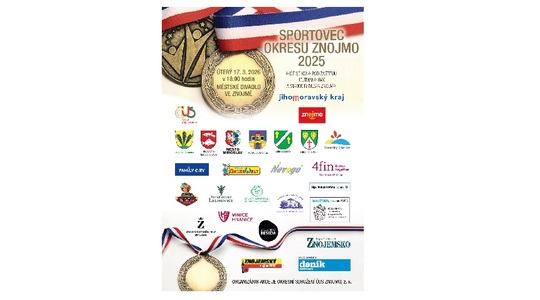 Slavnostní vyhlášení ankety Sportovec roku 2025 okresu Znojmo Slavnostní vyhlášení ankety Sportovec roku 2025 okresu Znojmo